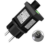 Dekofun Trasformatore Luci Natale 31V 6W AC Intermittenza per Luci di Natale 8 modalità con funzione timer, impermeabile IP44 Alimentatore Luci Natale per illuminazione di Natale, Tenda Luminosa