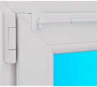Dekohaken24 asta per tendine "Florida" 40-60 cm allungabile, asta per finestre +