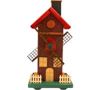Dekohelden24 Affumicatore XL, casetta per affumicatura, statuetta per affumicatura, casetta per affumicatura, in legno con molti piccoli dettagli, lunghezza 14 x 12 x 28 cm (lunghezza x larghezza x