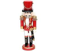 Dekohelden24 - Schiaccianoci classico a forma di soldato., Rot, 35 cm