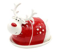 Dekohelden24 Burro in ceramica come alce (L x P x A) 16 x 13 x 14 cm, 16 cm
