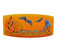 Dekohelden24 Candela XXL come lanterna, decorazione di Halloween, a forma di zucca, per Halloween, come candela, per autunno, autunno, decorazione a vela, dimensioni (lunghezza x larghezza x altezza