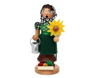 Dekohelden24 Donna affumicata come giardiniere, dimensioni: ca. 17 cm
