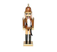 Dekohelden24 - Schiaccianoci classico a forma di soldato, di colore marrone, grande circa 40 cm