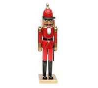 Dekohelden24 - Schiaccianoci classico a forma di soldato, di colore rosso, grande circa 50 cm