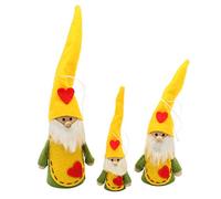 Dekohelden24 Set di 3 nani in feltro/tessuto, da 10 a 21 cm.