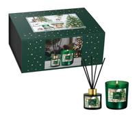 Dekohelden24 Set regalo di alta qualità con candela profumata e diffusore, set regalo di Natale, set regalo per dipendenti, regalo di Natale, 23 x 17 x 10 cm (lunghezza x larghezza x altezza)