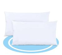 Dekohome Imbottitura per cuscino in fibra cava siliconata ad alto recupero, indeformabile, morbido, soffice, anallergico, anti-tarme, cuscino per divano o letto per casa, 2 cuscini 50 x 70 cm