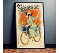 Dekomundo Pubblicità francese per biciclette Vintage Cycles de la Métropole Retro Poster 50x70 cm