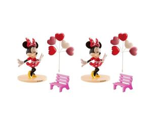 dekora 302012 Decorazione Torta, PVC, Rosa, 9 cm (Confezione da 2)