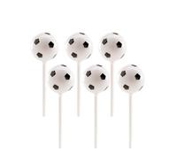 dekora 302057 Topper per Decorazione di Torte e Palloni da Calcio Tematici, Multicolore, D 2,3 cm