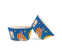 Dekora 339237 Capsule Cupcakes con motivo Looney Tunes-50 pezzi, carta, 50 pezzi