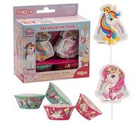 Dekora -339252 Capsule e Decorazione Cupcakes con design, multicolore, 24 (339252)