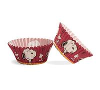 Snoopy 339243 Pack di 50 pirottini Cupcake Carta Marrone 5 x 5 x 3 cm