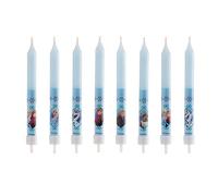 Dekora - 8 Candele di Compleanno de La Regina del Ghiaccio - Frozen