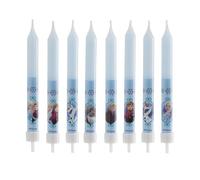 Dekora - 8 Candele di Compleanno de La Regina del Ghiaccio - Frozen