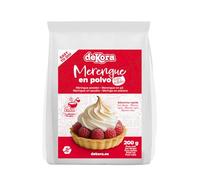 dekora Albume d’Uovo in Polvere per Meringa 200 g, Preparato per Torte, Dolci e Pasticceria Dessert Fatti in Casa, Senza Glutine, Senza Lattosio e Adatto ai Vegetariani