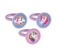 dekora - Anelli unicorno 50 pezzi per decorazione di torte e cupcake