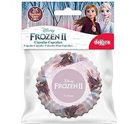 dekora-Anna y Elsa Frozen 2-Disney Capsule cupcake, 25 pezzi, Rosa, 339262