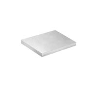 dekora - Base per Torta in Cartone Rigido Quadrata Placcata Argento 25x25cm, Altezza 1,2cm - Perfetta per Feste, Compleanni e Anniversari