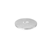 dekora - Base Per Torte in Cartone Rigido Rotondo Argento Ø 20 cm, altezza 1,2 cm - Elegante e Resistente per Feste, Compleanni, Anniversari, ecc.