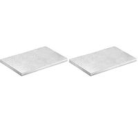 dekora - Base per Torte Rettangolare 30x25 cm | Vassoio Argento Riutilizzabile per Pasticceria | Supporto Rigido per Dolci | Decorazioni Torte Professionali (Confezione da 2)