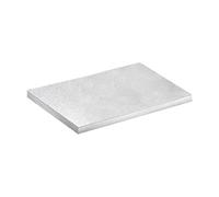 dekora - Base per Torte Rettangolare 35x25 cm | Vassoio Argento Riutilizzabile per Pasticceria | Supporto Rigido per Dolci | Decorazioni Torte Professionali