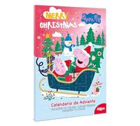 dekora - Calendario dell'avvento Peppa Pig - Con 24 cioccolatini - Totale 50GR - Cioccolato al latte - Coloranti naturali - Speciale Natale
