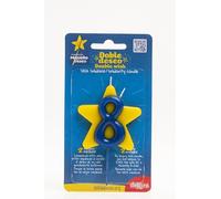 Dekora - Candela di compleanno solidale | Candele speciali a stella - Candele doppie per aiutare i bambini malati - Numero 8