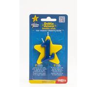 Dekora - Candela di compleanno solidale | Candele speciali a stella - Candele doppie per aiutare i bambini malati - Numero 1