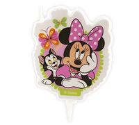 Dekora - Candela per Torta di Compleanno per Bambine di Minnie Mouse - 7,5 cm