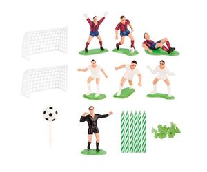 dekora | Candele Decorative Per Compleanno | Non Profumate | Kit Calcio In PVC Con 10 Candele Per Torte | Design Accattivante