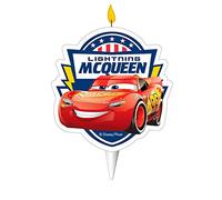 Dekora - Candele di Compleanno Originali | Candela di Compleanno 2D McQueen per Torte per Bambini - 7,5 cm