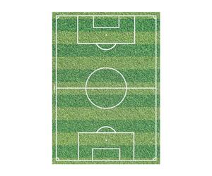 Dekora, Cialda Campo da Calcio, Decorazione Commestibile, Ostia per Torta di Compleanno per Bambini, Design Rettangolare A6