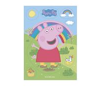Dekora - Cialda per torta commestibile per decorare le torte di compleanno dei bambini di Peppa Pig