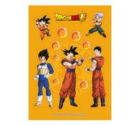 Dekora, Cialda per Torta Dragon Ball Ritagliabile, Decorazione Commestibile per Compleanno con Goku e Sfere del Drago, Decorazione per Dolci e Pasticceria, Senza Glutine, A5