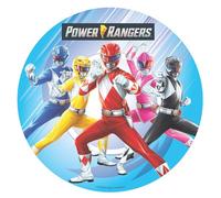 Dekora, Cialda Power Rangers, Decorazioni per Torte di Compleanno per Bambini, Cake Topper 20 CM