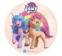 Dekora - Decorazione Commestibile per Torte di Compleanno per Bambini con Raffigurazione My Little Pony - 20 cm