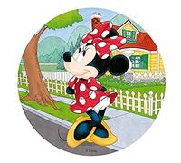 Dekora - Decorazione per Torta | Cialda della Disney di Minnie Mouse per Torte di Compleanno per Bambini - 20 cm, Multicolore
