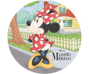 Dekora - Decorazione per Torta | Cialda della Disney di Minnie Mouse per Torte di Compleanno per Bambini - 20 cm, Multicolore