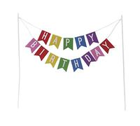 Dekora - Decorazione per Torte con la Raffigurazione Happy Birthday Multicolore