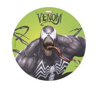 dekora - Decorazione per Torte di Compleanno - Cake Topper di Venom da 20 cm - Disco di Ostia Commestibile per Torta Senza Glutine, Senza Zuccheri Aggiunti, Senza Lattosio - Adatto ai Vegetariani