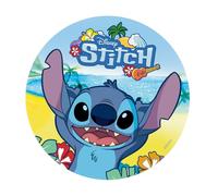 dekora - Decorazione per Torte di Compleanno per Bambini - Cake Topper di Stitch 20 cm - Disco di Carta Commestibile per Torte Senza Glutine, Senza Zuccheri Aggiunti, Senza Lattosio