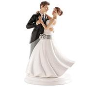 dekora - Decorazione per Torte di Matrimonio - Figura di Sposi che Ballano 20 cm