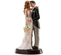 dekora - Decorazione per Torte di Matrimonio - Figura di Sposi Maria e Juan 18 cm