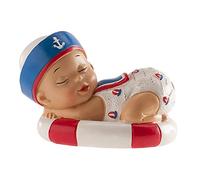 dekora - Decorazioni Batterismo Bambino con Pallina - 10 cm