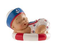 dekora - Decorazioni Batterismo Bambino Marinaio - 10 cm