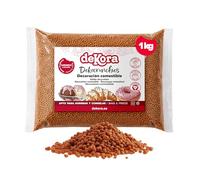 dekora - Dekocrunchies Caramello 1 kg, Zuccherini Decorativi per dolci, Sprinkles per Torte croccanti e dal sapore intenso, Perle di Zucchero commestibili per decorare torte, biscotti e dessert
