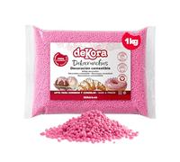 dekora - Dekocrunchies Fragola 1 kg, Zuccherini Decorativi per dolci, Sprinkles per Torte croccanti e dal sapore intenso, Perle di Zucchero commestibili per decorare torte, biscotti, cupcake e dessert