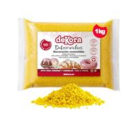 dekora - Dekocrunchies Limone 1 kg, Zuccherini Decorativi per dolci, Sprinkles per Torte croccanti e dal sapore intenso, Perle di Zucchero commestibili per decorare torte, biscotti, cupcake e dessert